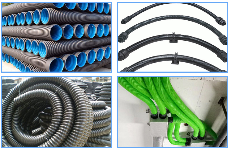 Corrugated pipe machine of  Application