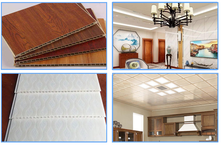 PVC wall ceiling panel extrusion Application