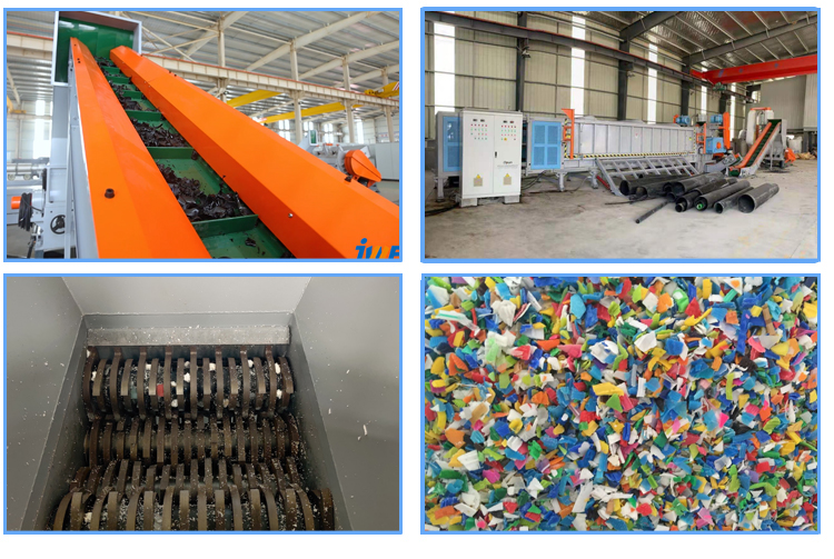 Plastic shredder crusher machine Application