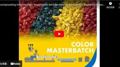 JWELL Machinery Color Masterbatch Extruder Pelletizing Line Twin Screw Extruder Compounding Machine