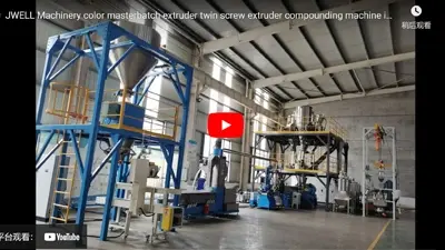 JWELL Machinery Color Masterbatch Extruder Twin Screw Extruder Compounding Machine For Sale